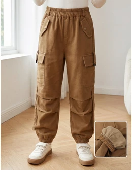 Pantaloni imblaniti, Cargo Tactics, maro-deschis