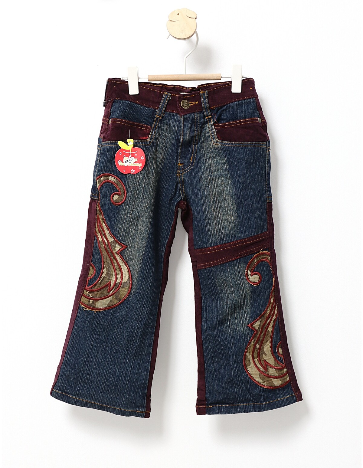 Pantaloni Larissa blug+raiat cu mov