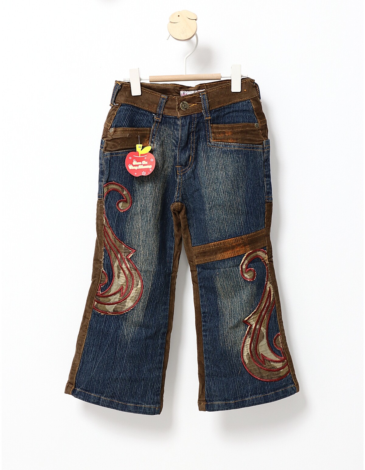 Pantaloni Larissa blug+raiat cu verde
