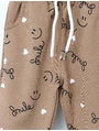 Pantaloni Love and Smiley bej 2