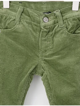 Pantaloni reiati verde boy 2