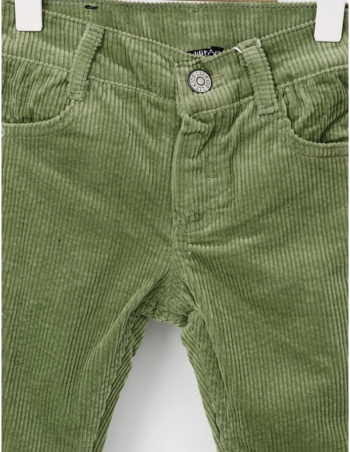 Pantaloni reiati verde boy picture - 2