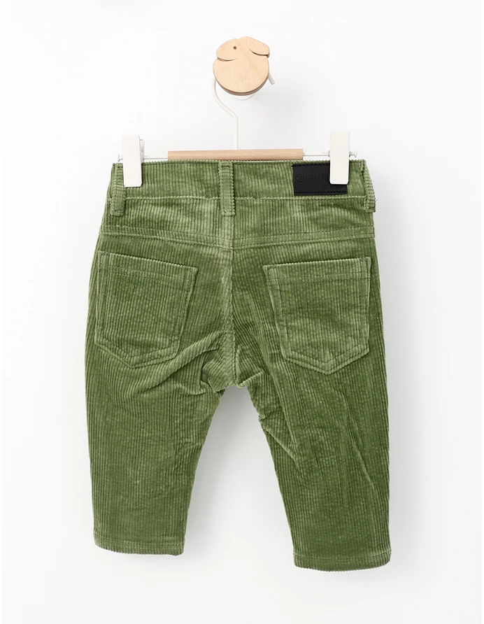 Pantaloni reiati verde boy picture - 3