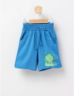 Pantaloni scurti baietei dino Adventure albastru