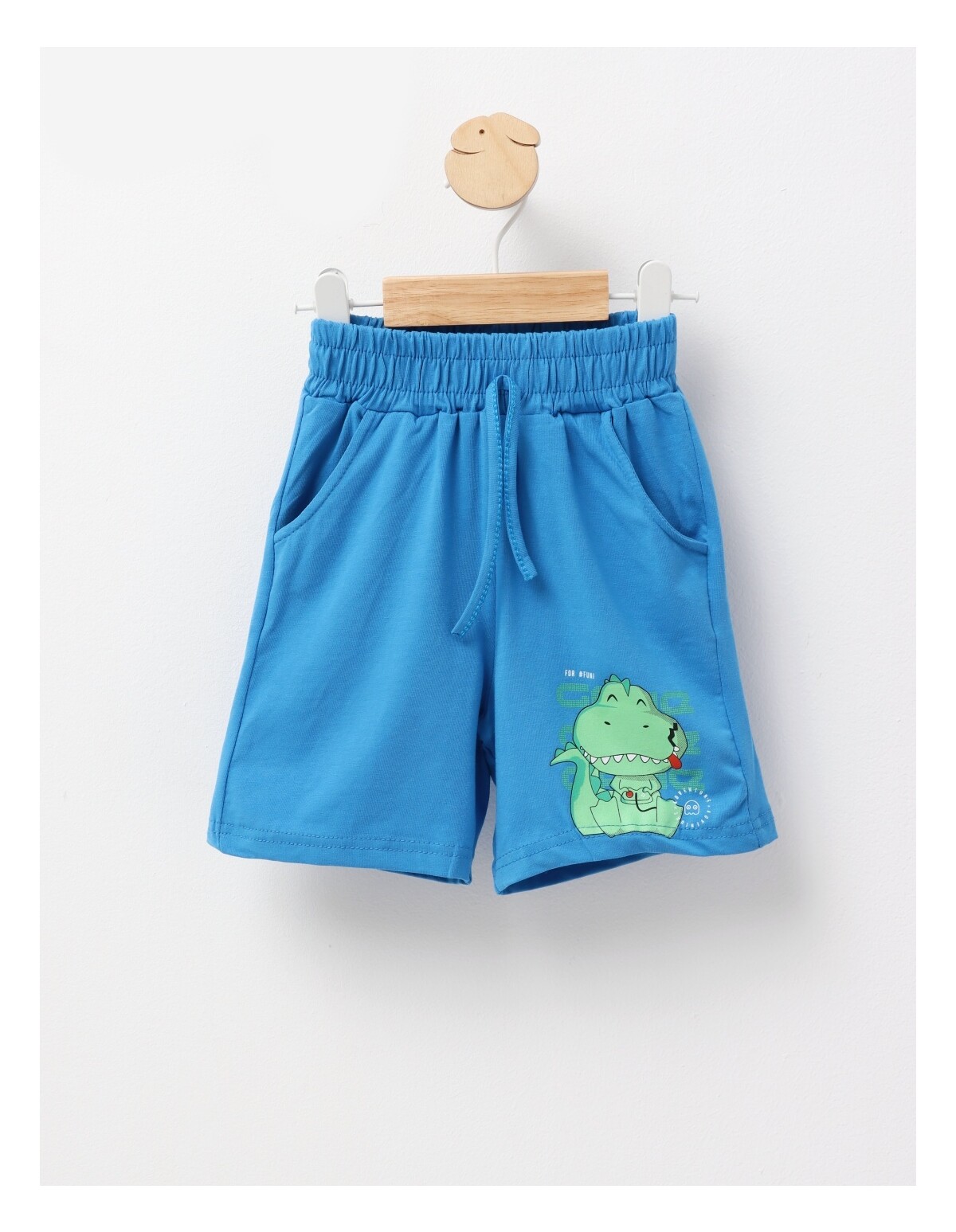 Pantaloni scurti baietei dino Adventure albastru