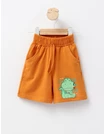 Pantaloni scurti baietei dino Adventure caramiziu picture - 1