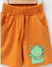 Pantaloni scurti baietei dino Adventure caramiziu picture - 2