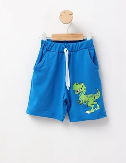 Pantaloni scurti baietei dino Alex albastru