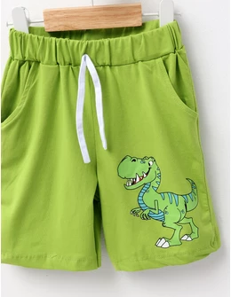 Pantaloni scurti baietei dino Alex verde