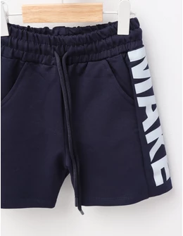 Pantaloni scurti Boys Make bleumarin