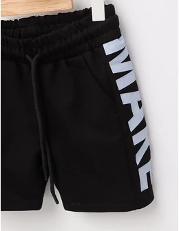 Pantaloni scurti Boys Make negru