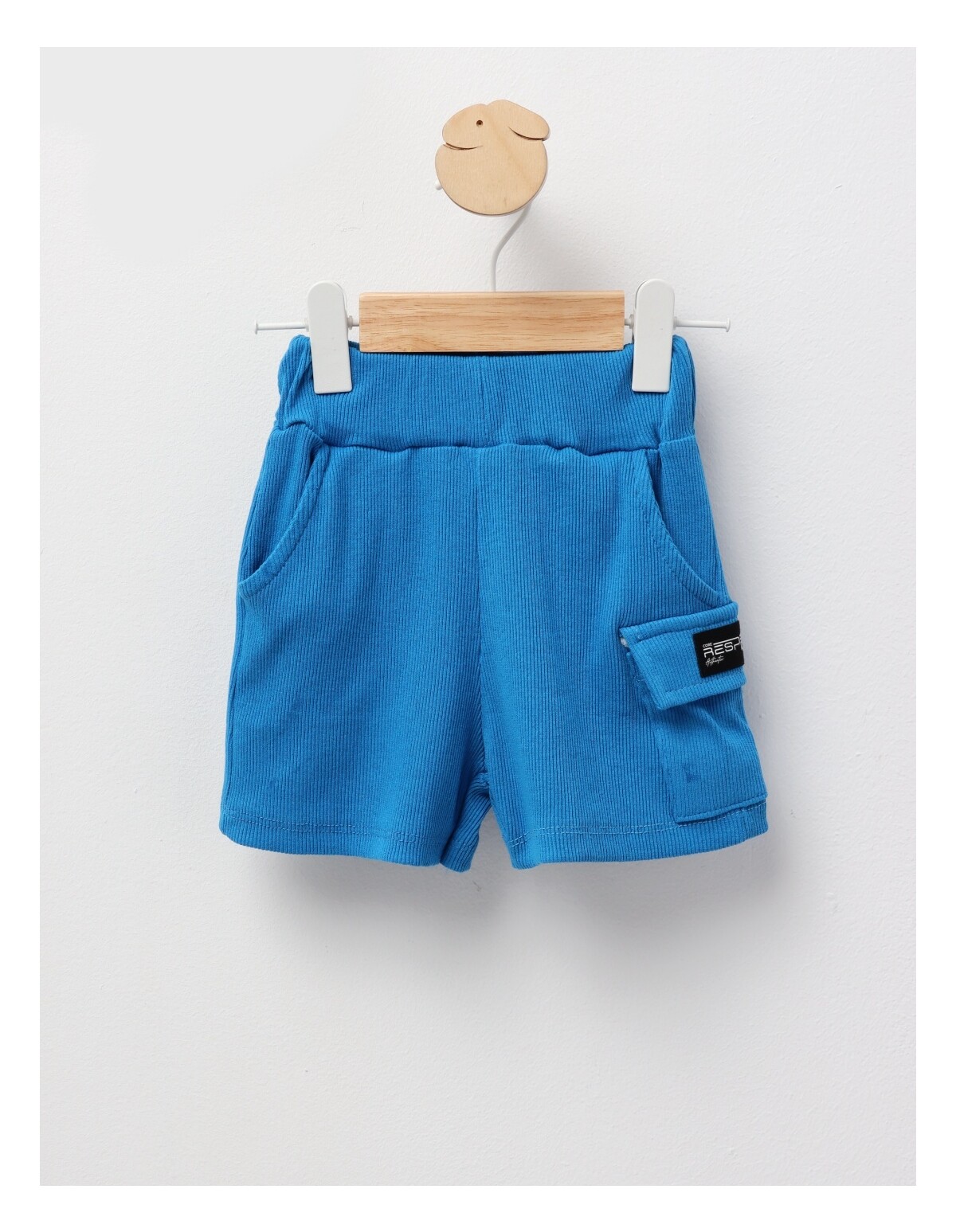 Pantaloni scurti cargo albastru