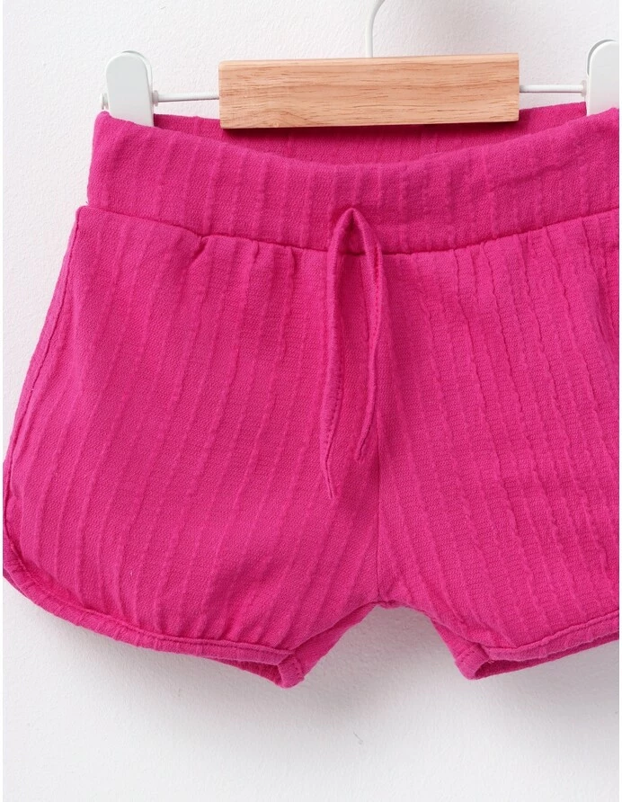 Pantaloni scurti fetite Deni ciclam picture - 2