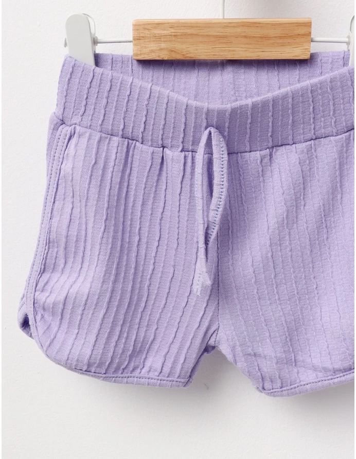 Pantaloni scurti fetite Deni mov picture - 2