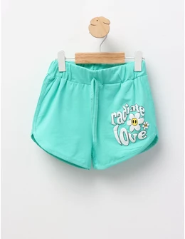 Pantaloni scurti fetite Radiate Love model verde