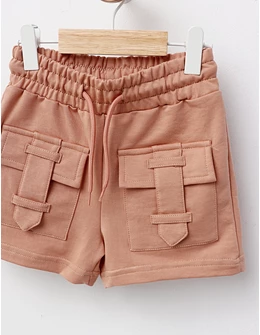 Pantaloni scurti fetite Sonya, bej