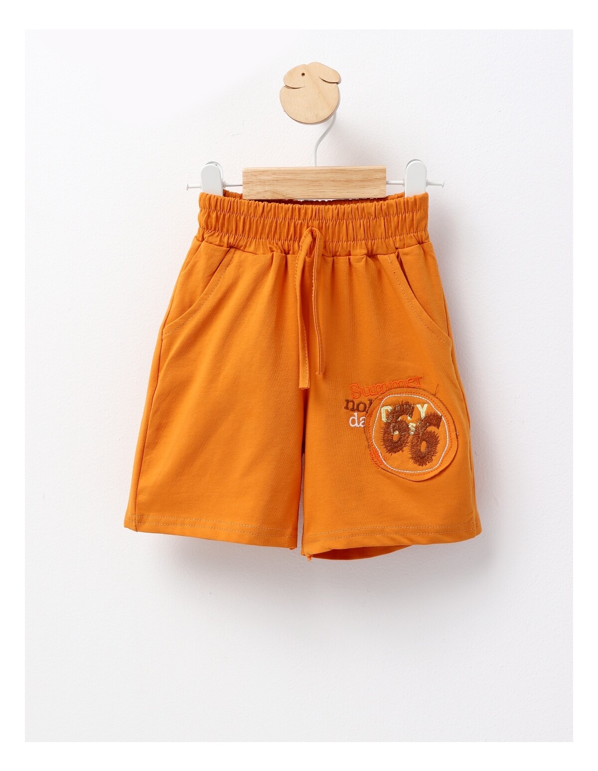 Pantaloni scurti Summer baietei caramiziu