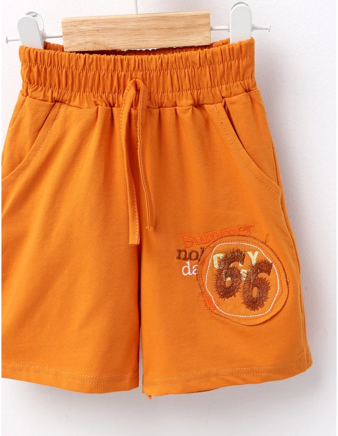 Pantaloni scurti Summer baietei caramiziu picture - 2