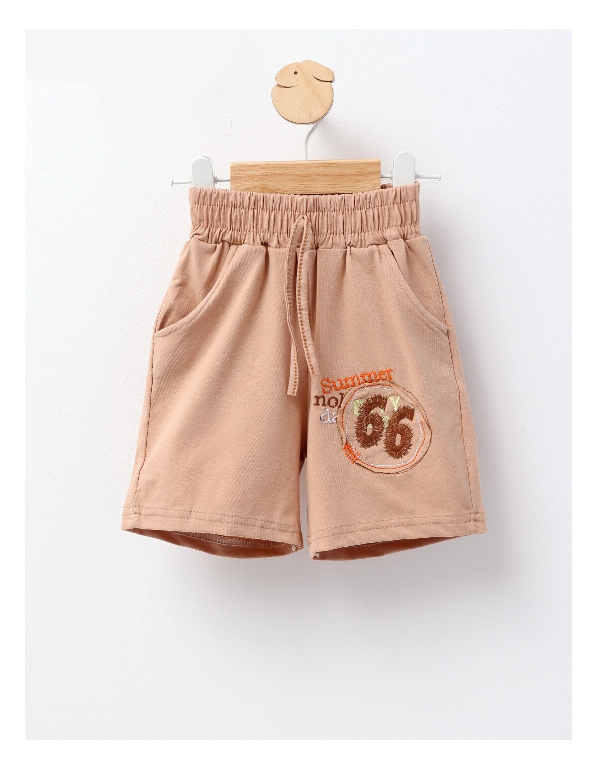 Pantaloni scurti Summer baietei crem
