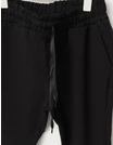 Pantaloni Slim Fitcu Elastic si Snur Reglabil negru picture - 2