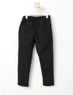 Pantaloni Slim Fitcu Elastic si Snur Reglabil negru picture - 3