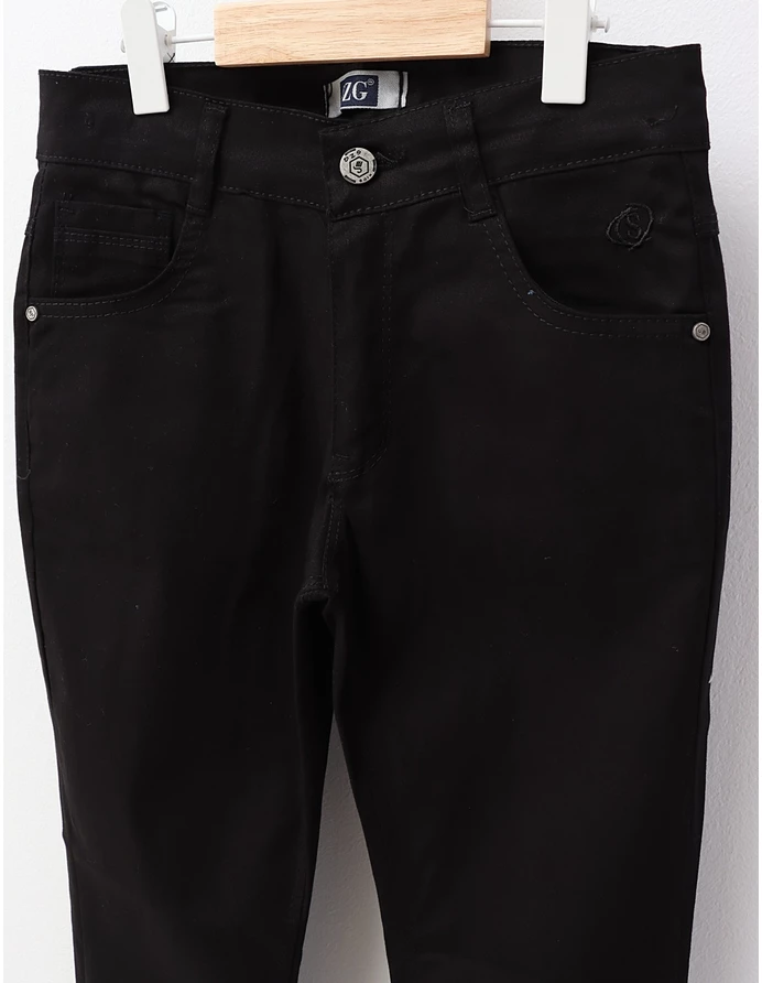 Pantaloni tercot Flaviu negru picture - 2