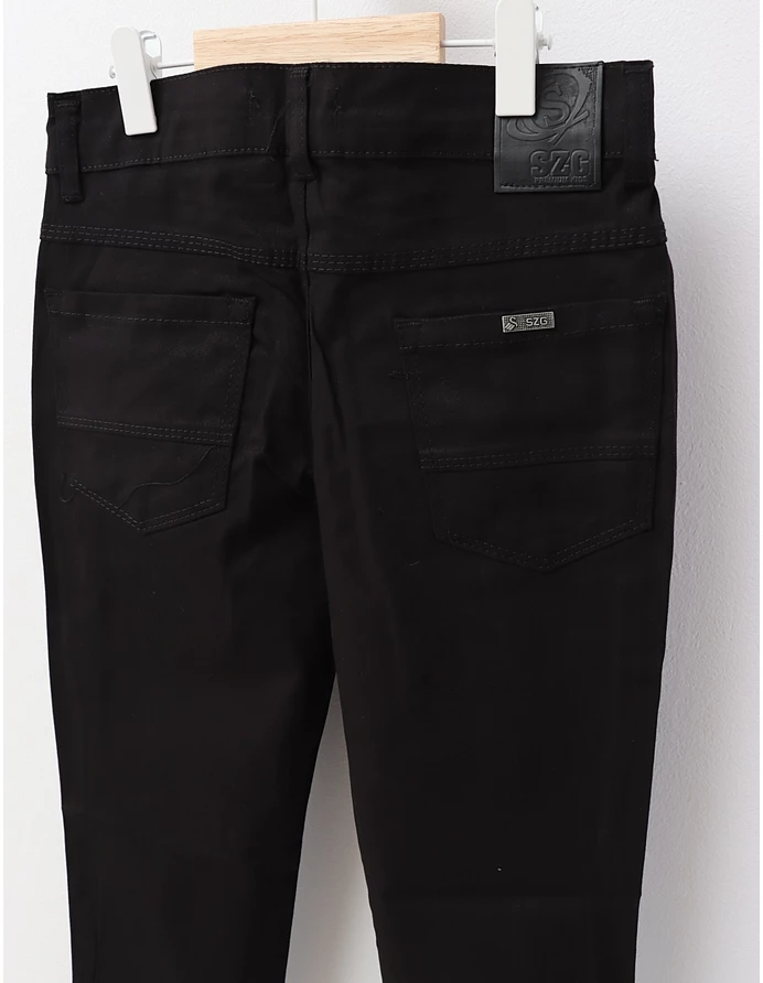 Pantaloni tercot Flaviu negru picture - 5