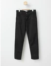 Pantaloni tercot negru slim picture - 1
