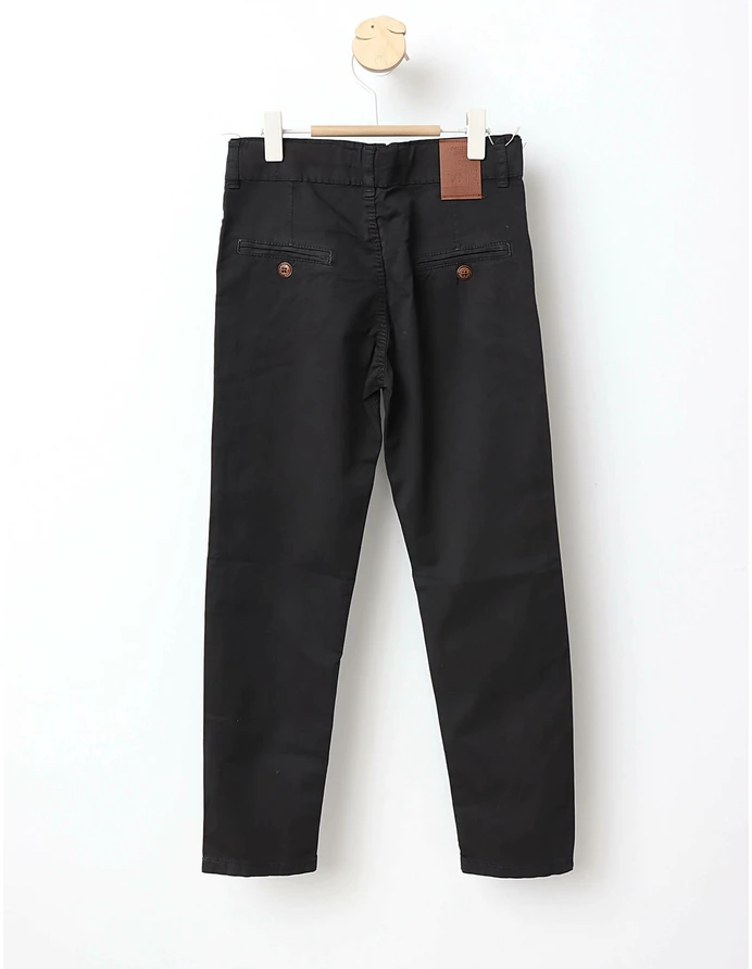 Pantaloni tercot negru slim picture - 3