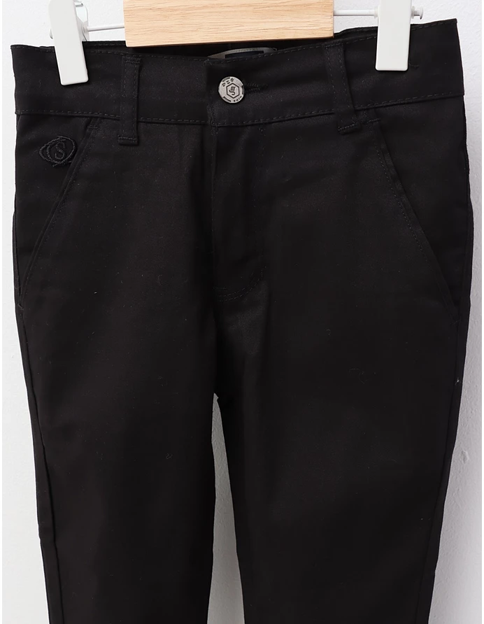 Pantaloni tercot Sergiu negru picture - 2