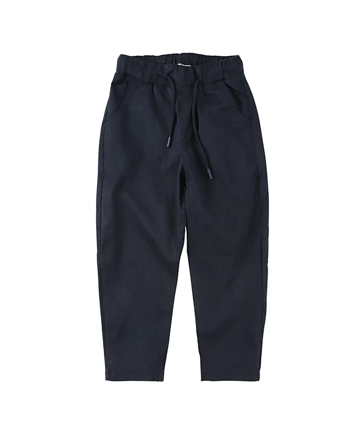 Pantaloni tercot uniforma slim, bleumarin picture - 4