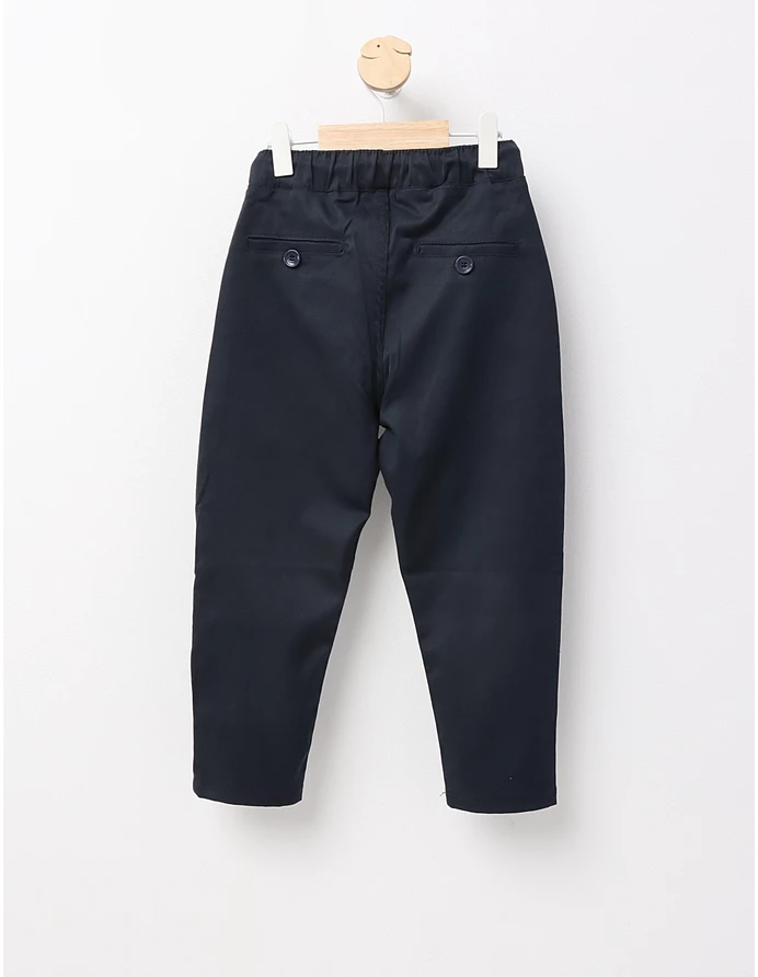 Pantaloni tercot uniforma slim, bleumarin picture - 9