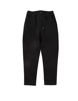 Pantaloni tercot uniforma slim, negru