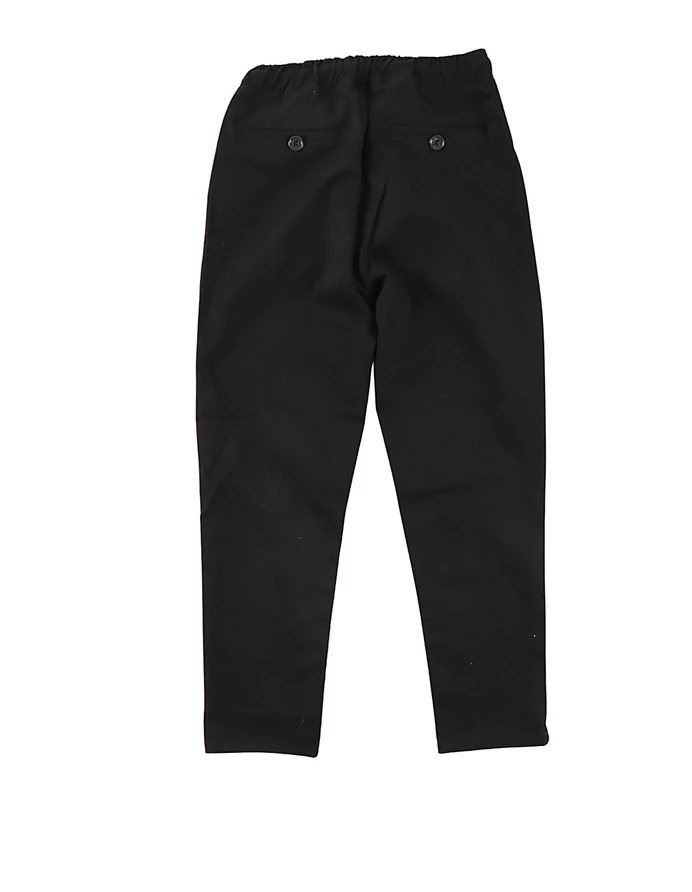 Pantaloni tercot uniforma slim, negru picture - 2