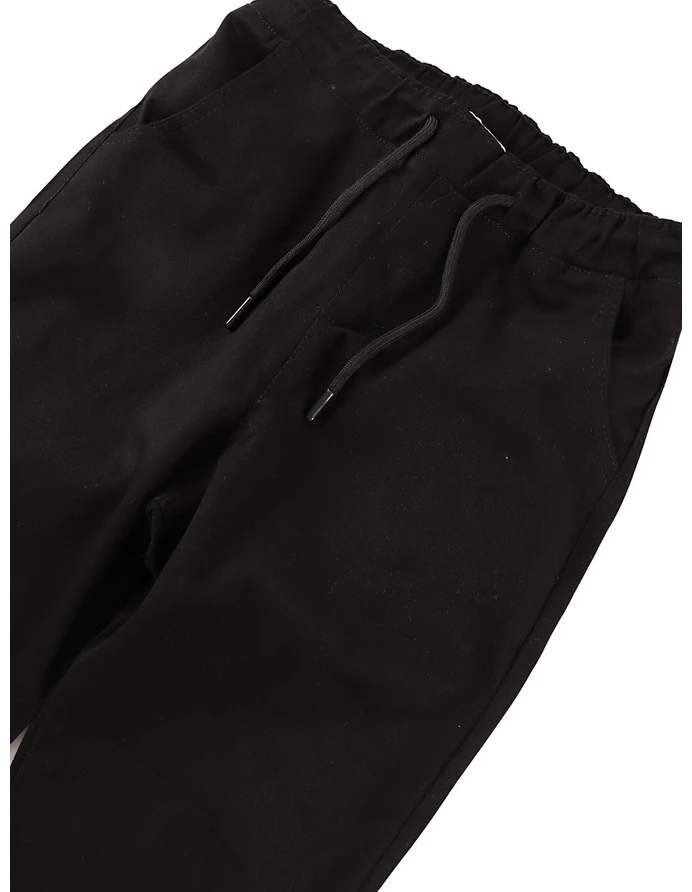 Pantaloni tercot uniforma slim, negru picture - 4