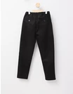 Pantaloni tercot uniforma slim, negru picture - 7