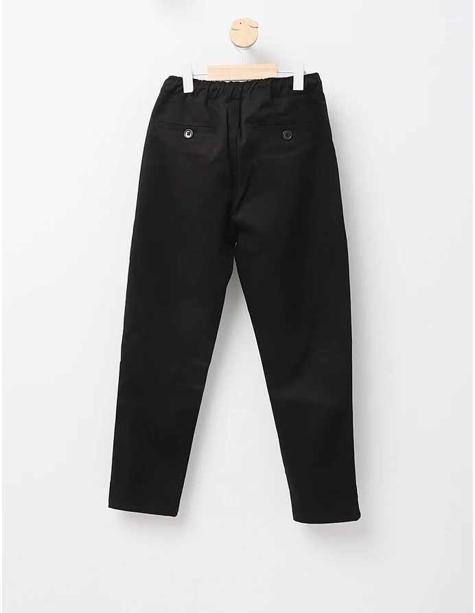 Pantaloni tercot uniforma slim, negru picture - 7