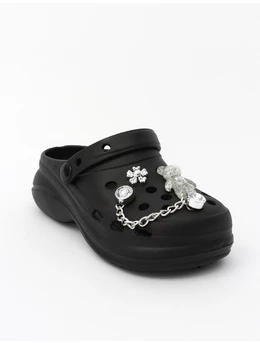 Papuci de spuma + Jibbtz Irina negru