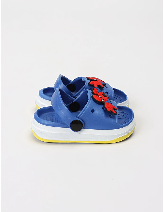 Papuci de spuma + Jibbtz SpiderMan albastru picture - 3