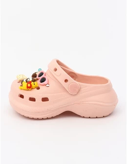 Papuci de spuma + Jibbtz Summer corai