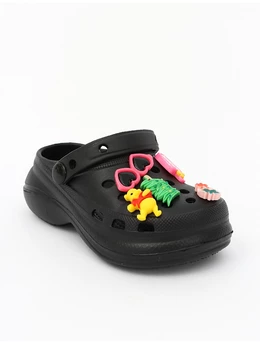 Papuci de spuma + Jibbtz Summer negru