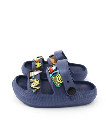 Papuci de spuma si Jibbtz Trucks bleumarin picture - 2
