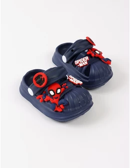 Papuci-sandalute spuma Spider-man bleumarin