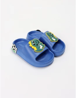 Papuci spuma Dino Boy, cu albastru