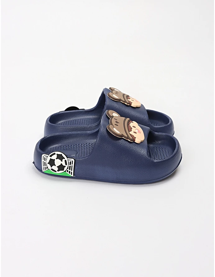 Papuci spuma Fotbal Boy, cu bleumarin picture - 3