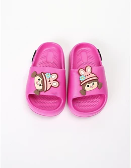 Papuci spuma Happy Girl, cu roz