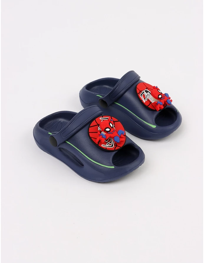Papuci spuma Jibbtz rotativ Spider-Man, bleumarin picture - 4