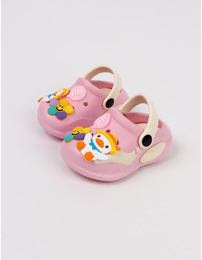 Papuci spuma usori Jibbtz Duck, roz picture - 2