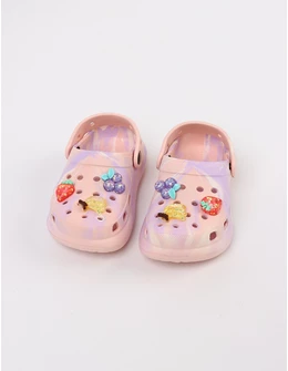 Papuci spuma usori Jibbtz Fruit, corai
