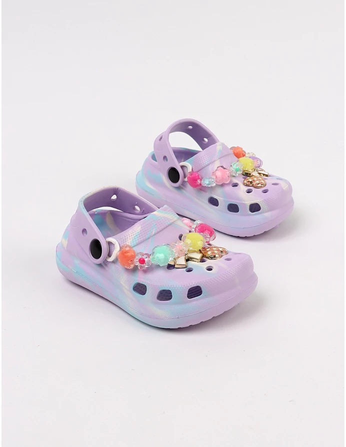 Papuci spuma usori Jibbtz Jewelry, mov picture - 3